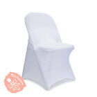 White Spandex Folding Chair Cover Wedding Party in 10/25/50/100 pcs