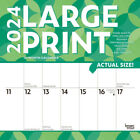 Browntrout Large Print 2024 12 x 12 Wall Calendar w