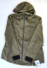 London Fog Performance Women's Hooded Full Zip Waterproof Jacket Olive New Sz XL