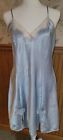 Vintage blue polyester babydoll nightgown