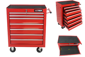 7 Drawer Steel Rolling Tool Cart with Wheels Lockable Tool Boxes & Storage Chest