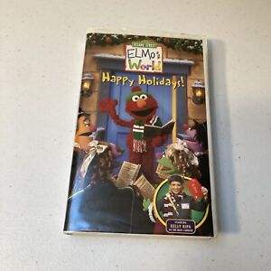 Elmo's World - Happy Holidays VHS 2002 Sesame Street Kelly Ripa Chenoweth Film