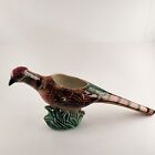 Ceramic American Bisque Pheasant Planter Flower Pot Vintage