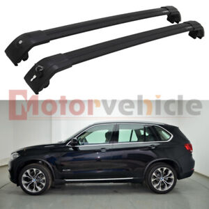 US Stock For BMW X5 F15 2014-2018 Black Lockable Cross Bars Roof Rack Rails (For: BMW)