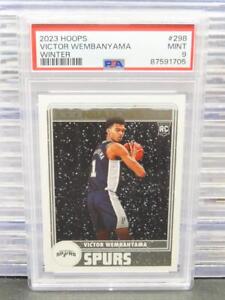 2023-24 NBA Hoops Victor Wembanyama Tribute Winter SP Rookie RC #298 PSA 9 Spurs