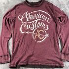 Affliction Long Sleeve Thermal Stretch Mens 2XL Reversible Distressed USA Y2K
