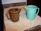 New Listing2 - VINTAGE COLORED MILK PITCHERS