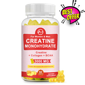 Minch Creatine Monohydrate Gummies 300Mg Increase Energy, For Muscle Growth 60Pc
