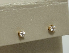 CHARMING 14K YELLOW GOLD 1/4 carat TW DIAMOND STUD EARRINGS