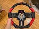 10 thru 14 Ford Mustang OEM red leather carbon fiber Steering Wheel Shelby GT500