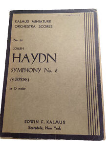 KALMUS Miniature Orchestra Score No25 Joaeph Haydn Symphony No6 Surprise G Major