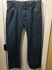 Vintage Y2K Ecko Unltd Classic Jeans Men's 38 X 31 Blue Embroidered Pockets