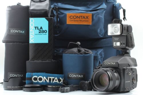 【RARE! Many Bonus!! MINT】CONTAX 645 Medium Camera + Planar 80mm f/2  From Japan