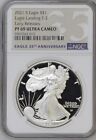 2021 S Proof $1 Type 2 American Silver Eagle NGC PF69 UC ER 35th Anniversary
