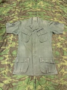 Vietnam War Jungle Fatigue Jacket Short Sleeve Poplin R/S Airforce