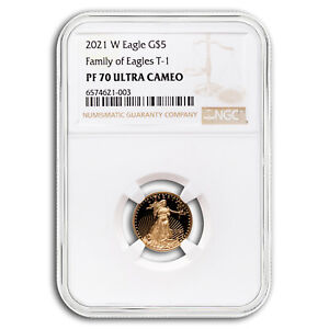 2021-W 1/10 oz Proof Gold Eagle (Type 1) PF-70 NGC