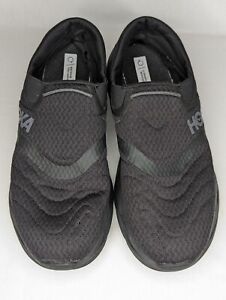 Hoka One One Black Shoes Slip On Sneakers Mens 14 Recovery Shoe 2 - Heel Holes
