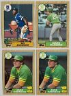 1987 Topps Lot - Bo Jackson ￼Mark McGwire ￼Jose Canseco - Pack Fresh Mint