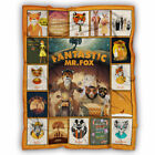 Fantastic Mr Fox Blanket, Fantastic Mr Fox Cartoon Movie Fleece, Sherpa Blanket