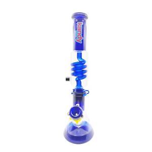 glass water pipe bong beaker 16 inch water pipe colored Spiral