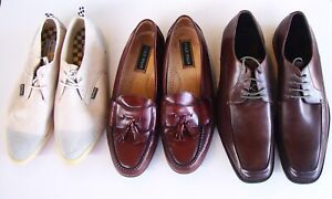 Wholesale lot used men shoes Gordan Rush, Cole Haan, Ben Sherman Total 3 pairs