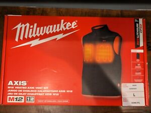 Milwaukee M12 US Size L Men's Heated Vest - Black (305B-20L)