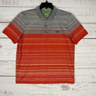 Hugo Boss Polo Shirt Mens XXL Modern Fit Gray Orange Short Sleeve Cotton Golf