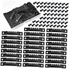 Sawtooth Picture Hangers,100 Pcs Steel Photo Frame Hanging Hangers 200 Black