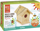 Beetle & Bee Build a Bird Bungalow - DIY Kid Art Craft Outdoor Birdhouse Kit, Ho