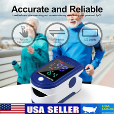 Pulse Oximeter Finger Blood Oxygen,Saturation Monitor SpO2 Heart Rate Measure-