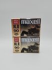 New Listing2 Maxell XL II High Bias 90 Minute Type II Blank Audio Cassette Tapes New Sealed