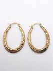 10K Yellow Gold Hoop Earrings / Jewelry