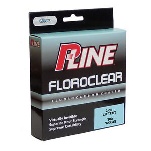 P-Line Floroclear Clear Fishing Line 260-300 Yards Bass & Trout Fishing Lure