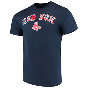 Boston Red Sox MLB Men's Navy or Gray Short Sleeve Graphic T-Shirts Tee: L-3XL