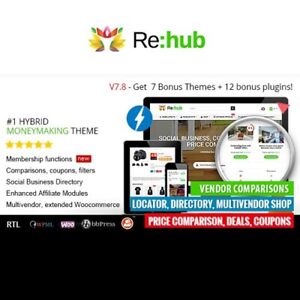 REHub – Price Comparison, Affiliate Marketing, Multi Vendor Store, Community