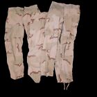 x2 Authentic DCU Three Color Desert Combat Pants Damaged Distressed GWOT OIF OEF