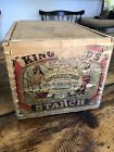 Antique Kingsford’s Silver Gloss Starch Wooden Box New York Advertising