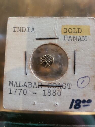 India - Gold Fanam. An oddity collected in the 1978 gold boom. Real?