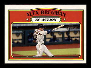 2021 Topps Heritage #164 Alex Bregman In Action Houston Astros