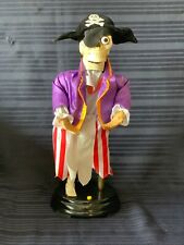 Gemmy Halloween Vintage Pirate Skeleton Head to Be Hold Animated Singing Joking