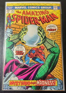 Amazing Spider-Man #142 Mysterio Cover Appearance 1975 Vintage John Romita Art