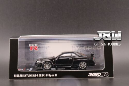 Inno64 Nissan Skyline GT-R R34 V Spec II Black 1/64