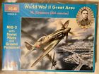 ICM MIG-3 WITH SOVIET PILOTS & GROUND PERSONNEL AIRPLANE WWII MODEL 1:48 48052