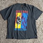 Vintage 90s Guns N Roses Use Your Illusion Brockum Tour T Shirt XL Double Sided