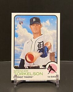 2022 Topps Heritage High Number SPENCER TORKELSON Mini #/100 RC📈Tigers📈ROOKIE