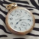 RARE ROCKFORD UP & DOWN INDICATOR 16 Size Gold Filled Pocket Watch Running!