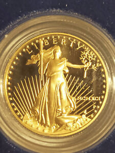 1991-P One-Half Ounce Proof Gold American Eagle