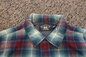 RRL Ralph Lauren Double RL Men's Linen Blend Button Up Shirt - Size Medium