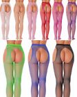 US Women Fishnet Stockings Hollow Out Mesh Tight Crotchless Pantyhose Lingeries