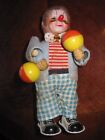 Vintage Antique Japan Wind-Up Tin Toy Circus Clown Walker Doll Noisemaker
